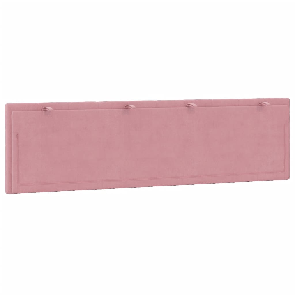 Almofadão de cabeceira Hanko 180 cm veludo rosa