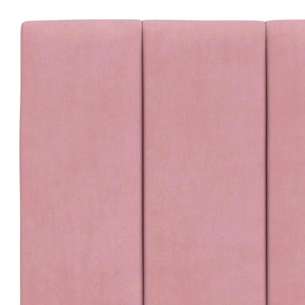 Almofadão de cabeceira Hanko 180 cm veludo rosa