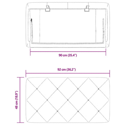 Almofadão de cabeceira 90 cm veludo cinzento-claro