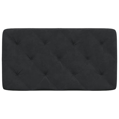 Almofadão de cabeceira 90 cm veludo preto