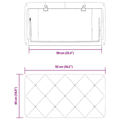 Almofadão de cabeceira 90 cm veludo preto
