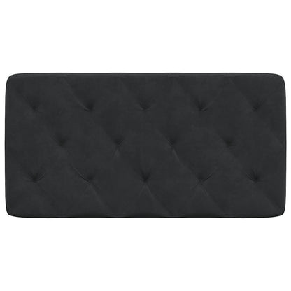 Almofadão de cabeceira 100 cm veludo preto