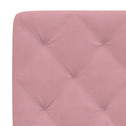 Almofadão de cabeceira 120 cm veludo rosa