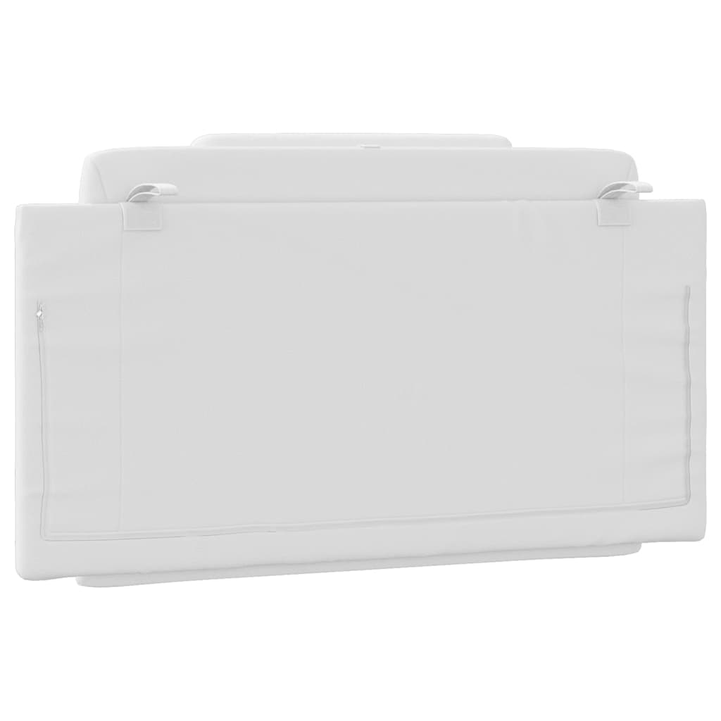 Almofadão de cabeceira Viana 100 cm couro artificial branco