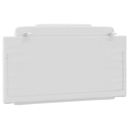 Almofadão de cabeceira Viana 100 cm couro artificial branco