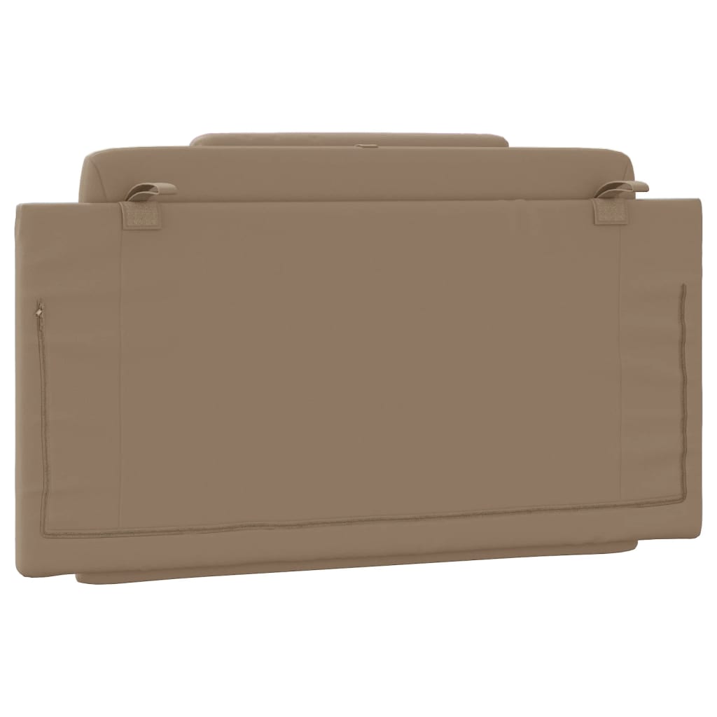 Almofadão de cabeceira Viana 100 cm couro artificial cappuccino