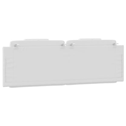 Almofadão de cabeceira Viana 160 cm couro artificial branco