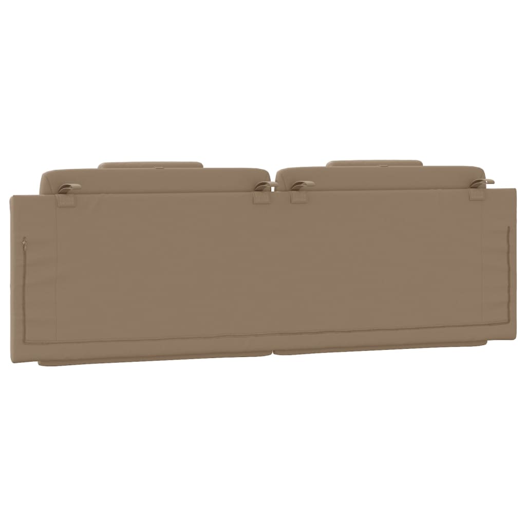 Almofadão de cabeceira Viana 160 cm couro artificial cappuccino