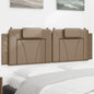 Almofadão de cabeceira Viana 160 cm couro artificial cappuccino