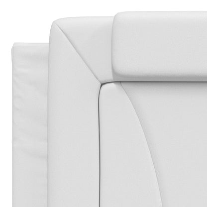 Almofadão de cabeceira Viana 180 cm couro artificial branco