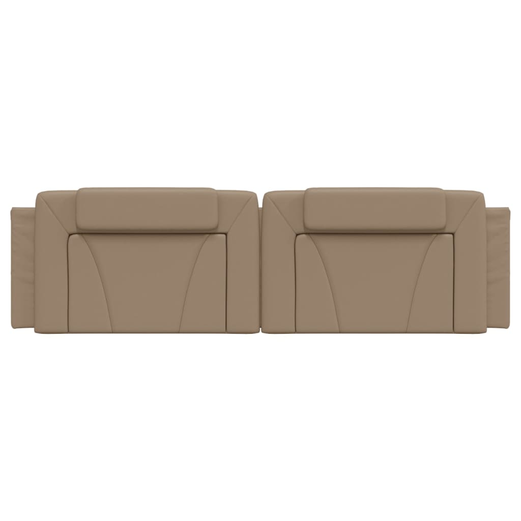 Almofadão de cabeceira Viana 180 cm couro artificial cappuccino