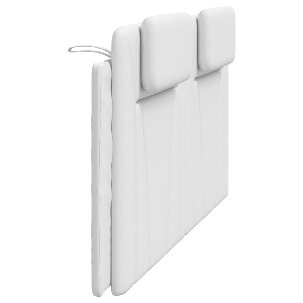 Almofadão de cabeceira Viana 183 cm couro artificial branco