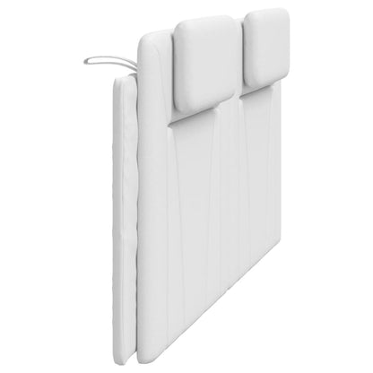 Almofadão de cabeceira Viana 183 cm couro artificial branco