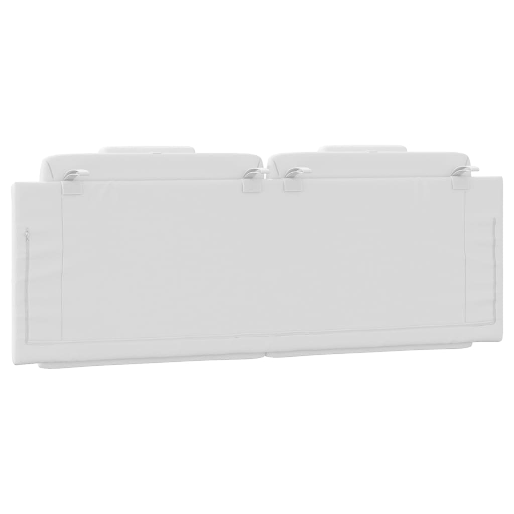 Almofadão de cabeceira Viana 152 cm couro artificial branco