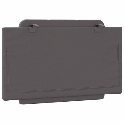 Almofadão de cabeceira Zadar 80 cm couro artificial cinzento