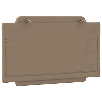 Almofadão de cabeceira Zadar 80 cm couro artificial cappuccino