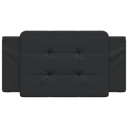 Almofadão de cabeceira Zadar 100 cm couro artificial preto
