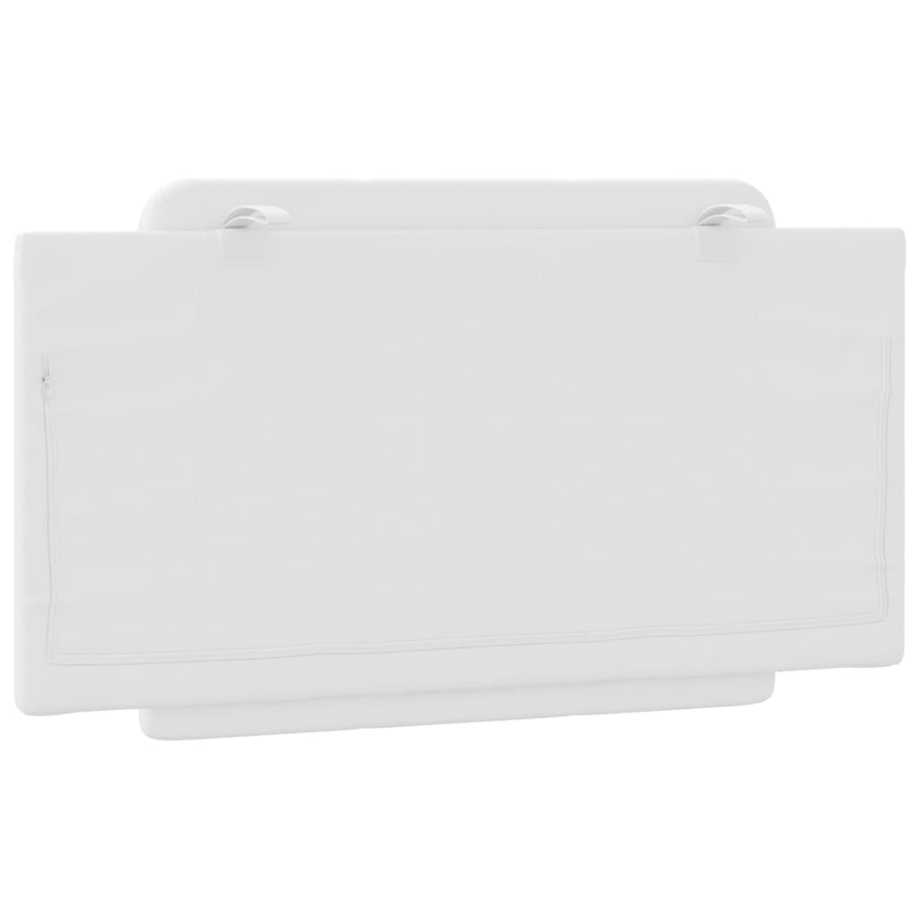 Almofadão de cabeceira Zadar 100 cm couro artificial branco