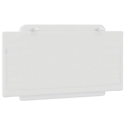 Almofadão de cabeceira Zadar 100 cm couro artificial branco