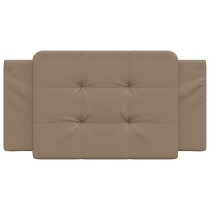 Almofadão de cabeceira Zadar 100 cm couro artificial cappuccino