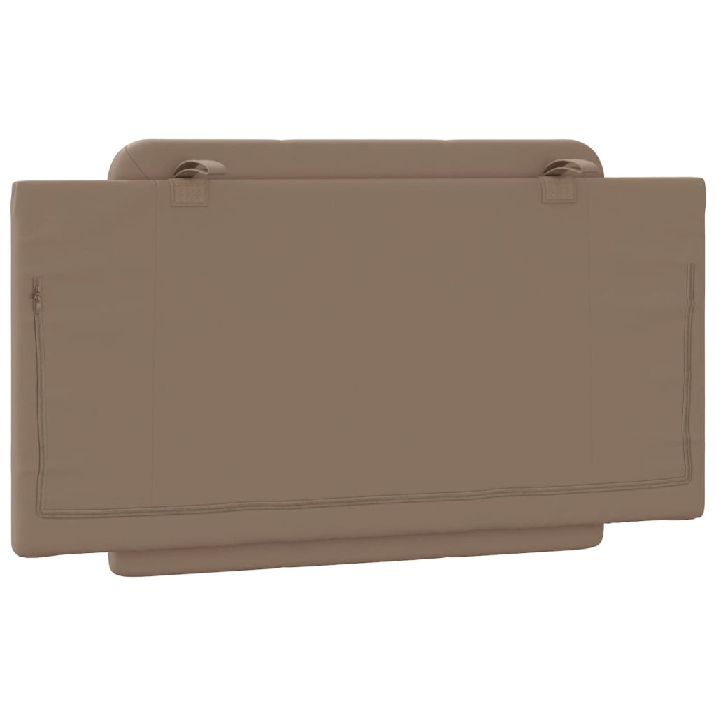 Almofadão de cabeceira Zadar 100 cm couro artificial cappuccino