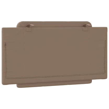 Almofadão de cabeceira Zadar 100 cm couro artificial cappuccino