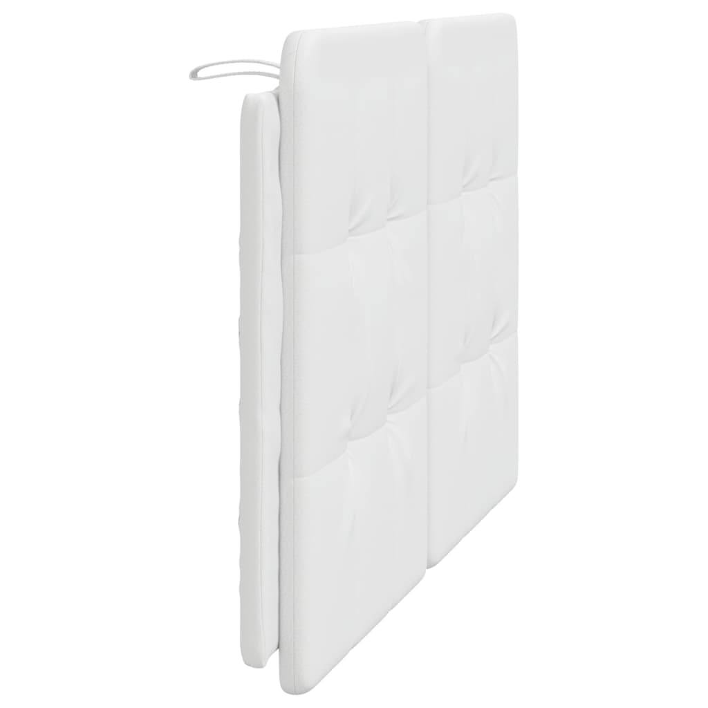 Almofadão de cabeceira Zadar 120 cm couro artificial branco