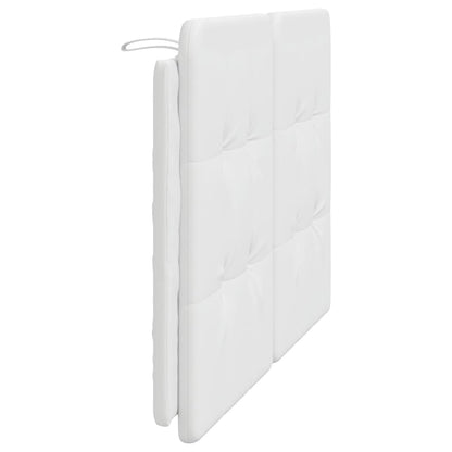 Almofadão de cabeceira Zadar 120 cm couro artificial branco