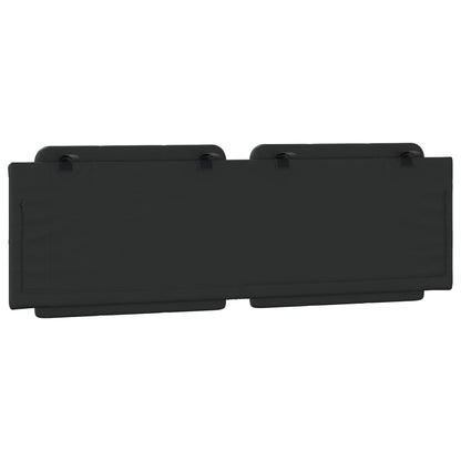 Almofadão de cabeceira Zadar 160 cm couro artificial preto