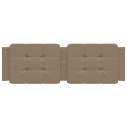 Almofadão de cabeceira Zadar 160 cm couro artificial cappuccino