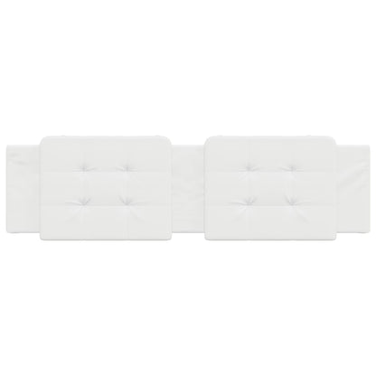 Almofadão de cabeceira Zadar 180 cm couro artificial branco