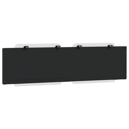 Almofadão de cabeceira Zadar 180 cm couro artificial branco e preto