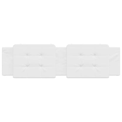 Almofadão de cabeceira Zadar 183 cm couro artificial branco