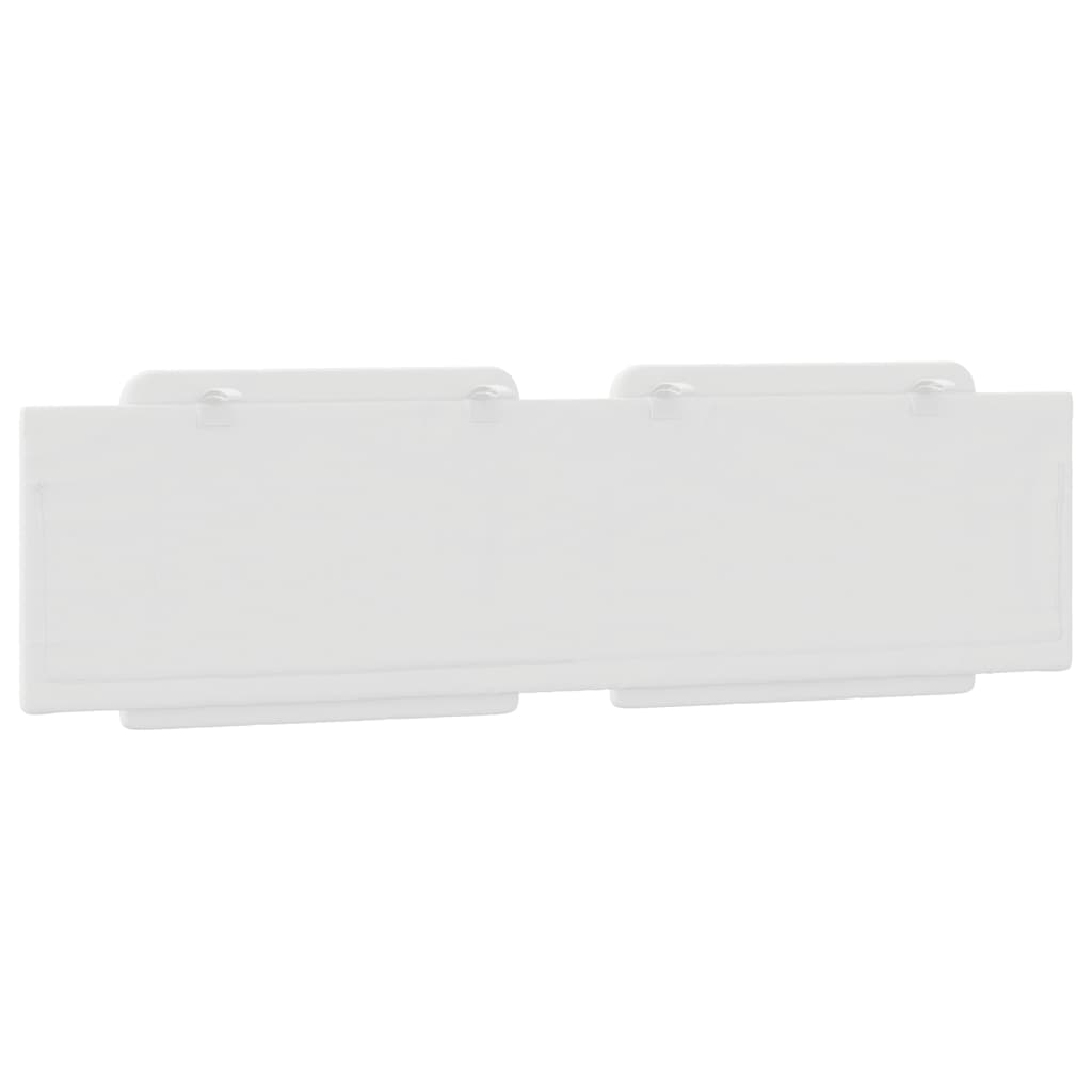 Almofadão de cabeceira Zadar 183 cm couro artificial branco