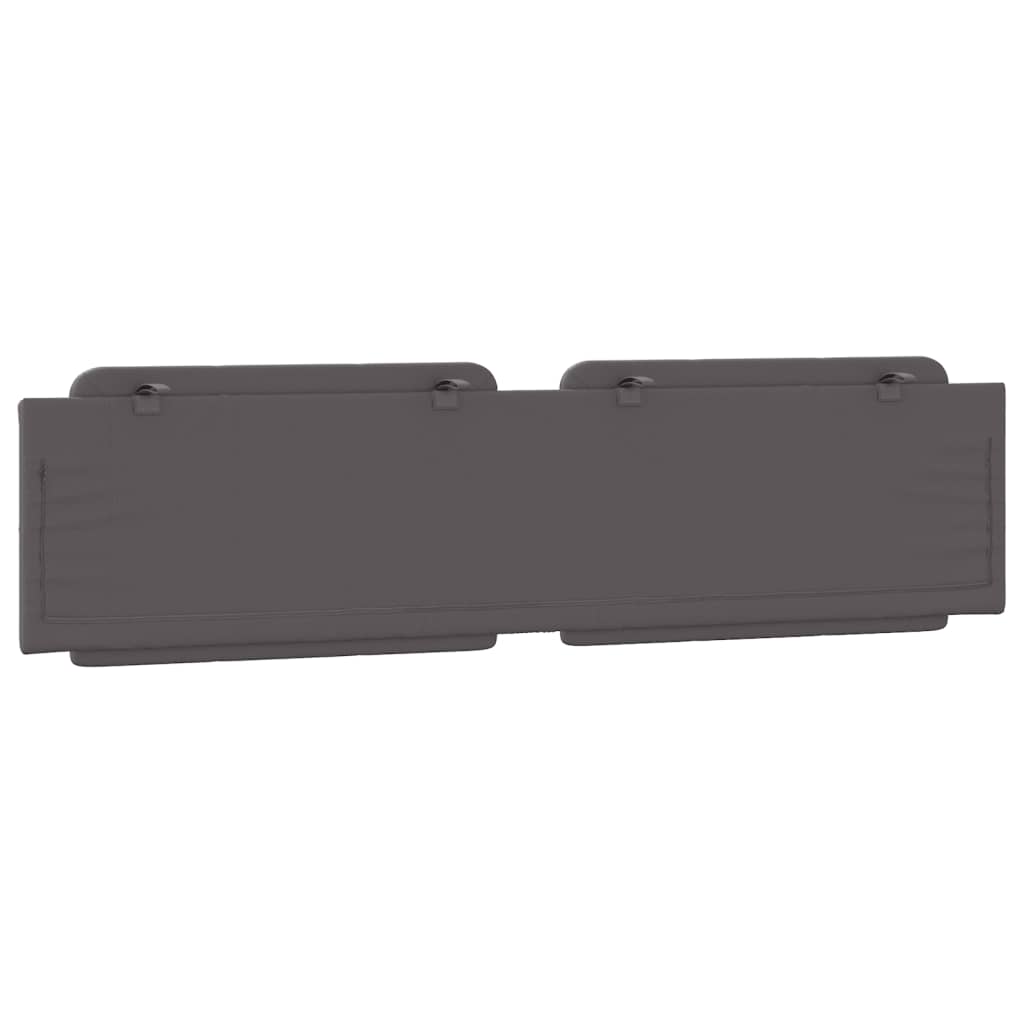 Almofadão de cabeceira Zadar 200 cm couro artificial cinzento