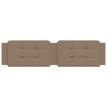 Almofadão de cabeceira Zadar 200 cm couro artificial cappuccino
