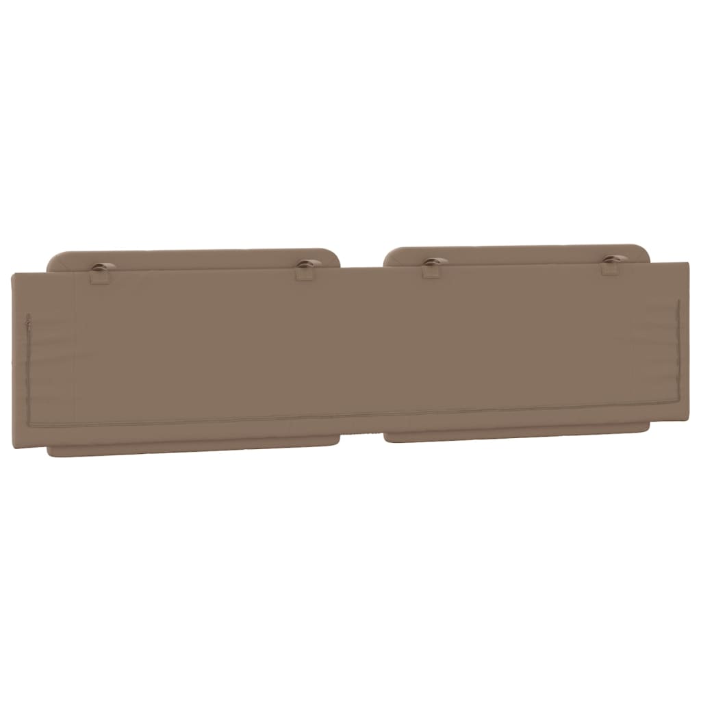 Almofadão de cabeceira Zadar 200 cm couro artificial cappuccino