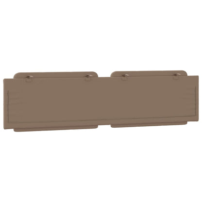 Almofadão de cabeceira Zadar 200 cm couro artificial cappuccino