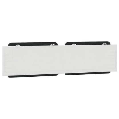 Almofadão de cabeceira Zadar 200 cm couro artificial preto e branco