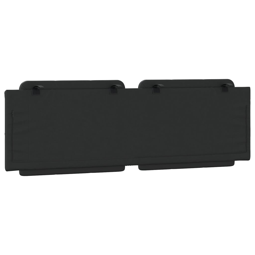 Almofadão de cabeceira Zadar 152 cm couro artificial preto