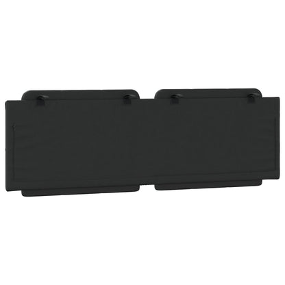 Almofadão de cabeceira Zadar 152 cm couro artificial preto