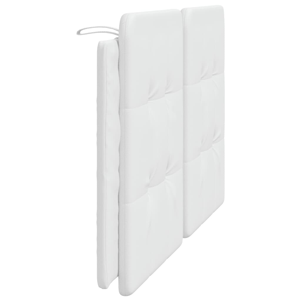 Almofadão de cabeceira Zadar 152 cm couro artificial branco