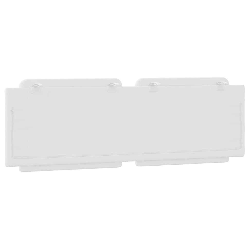 Almofadão de cabeceira Zadar 152 cm couro artificial branco