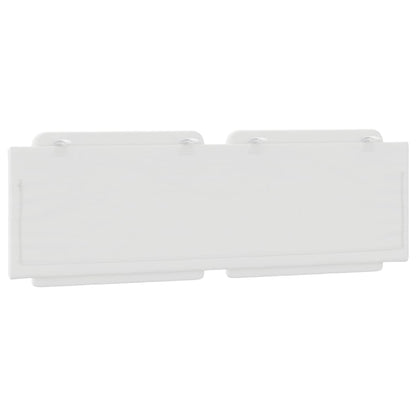 Almofadão de cabeceira Zadar 152 cm couro artificial branco