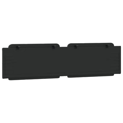 Almofadão de cabeceira Zadar 193 cm couro artificial preto