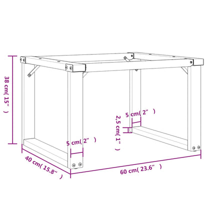 Pernas para mesa de centro estrutura em O aço