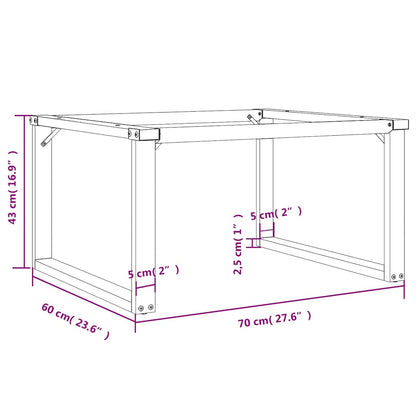 Pernas para mesa de centro estrutura em O aço