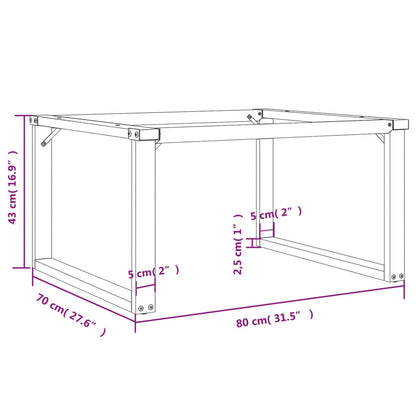 Pernas para mesa de centro estrutura em O aço