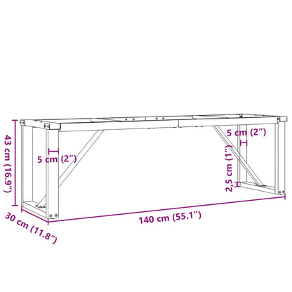Pernas para mesa de centro estrutura em O aço