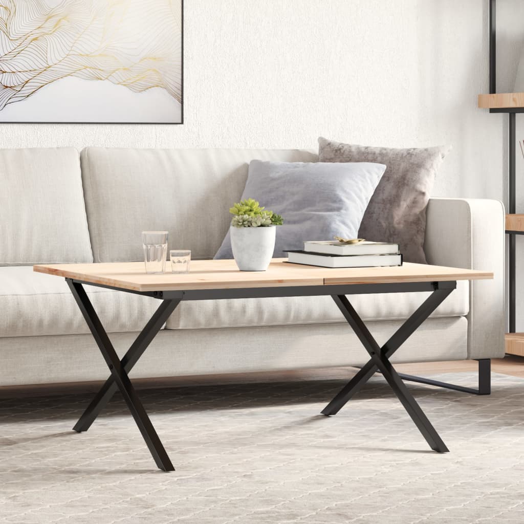 Pernas para mesa de centro estrutura em X aço